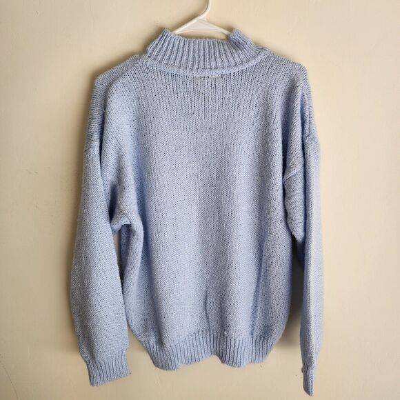 Gerard Works Mock Neck 100% Acrylic Pullover Knit Sweater Woman's Large 1242 - Picture 8 of 8